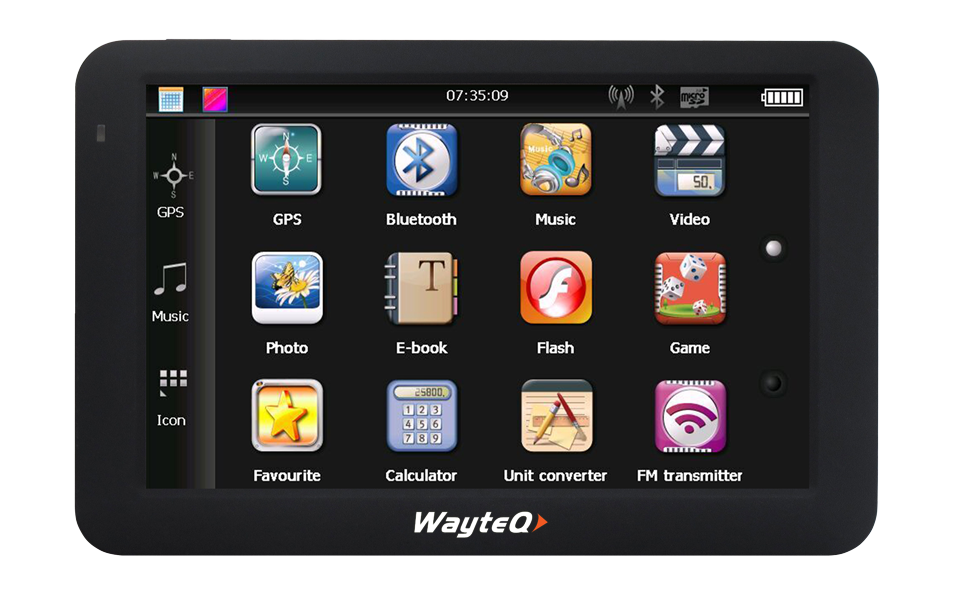 WayteQ x985BT GPS navigáció